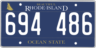 RI license plate 694486