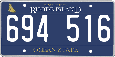 RI license plate 694516