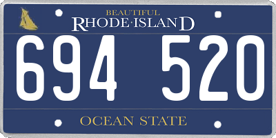 RI license plate 694520