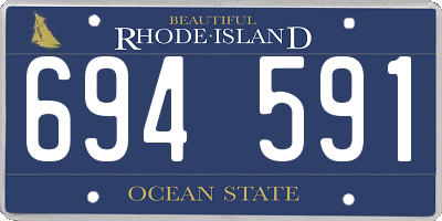 RI license plate 694591