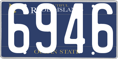 RI license plate 6946