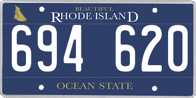 RI license plate 694620