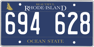RI license plate 694628