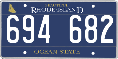 RI license plate 694682