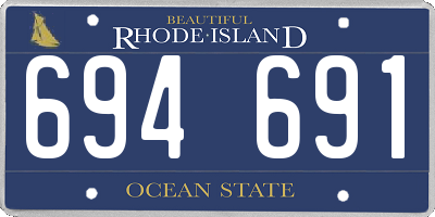 RI license plate 694691