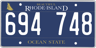 RI license plate 694748