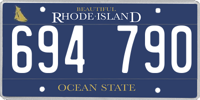 RI license plate 694790