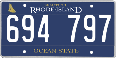 RI license plate 694797