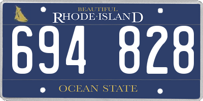 RI license plate 694828