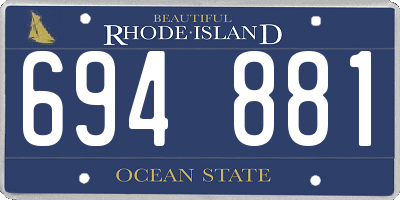 RI license plate 694881