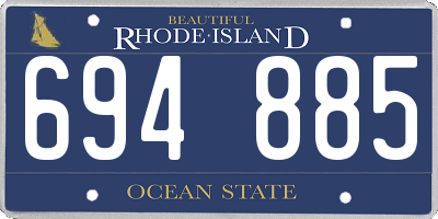 RI license plate 694885