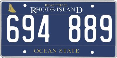 RI license plate 694889