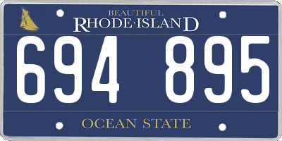 RI license plate 694895