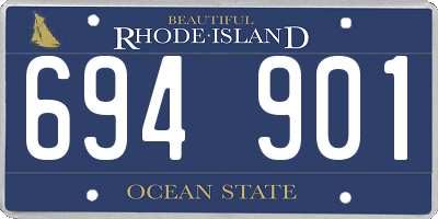 RI license plate 694901