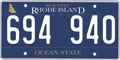 RI license plate 694940