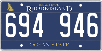 RI license plate 694946