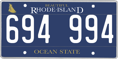 RI license plate 694994