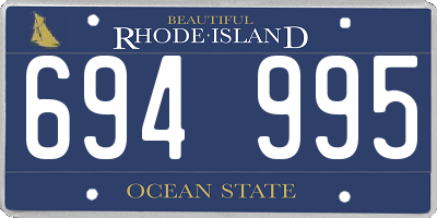 RI license plate 694995