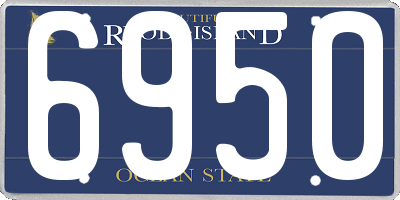 RI license plate 6950