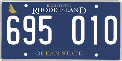 RI license plate 695010