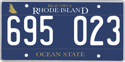 RI license plate 695023