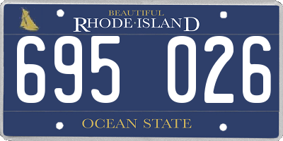 RI license plate 695026