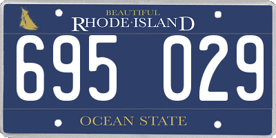 RI license plate 695029