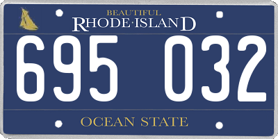 RI license plate 695032