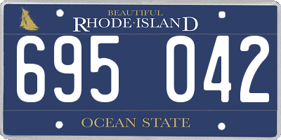RI license plate 695042