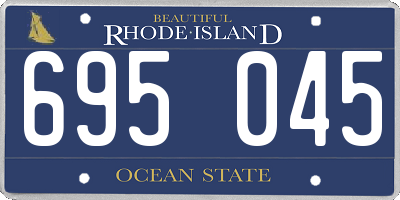 RI license plate 695045