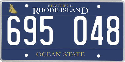 RI license plate 695048