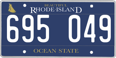 RI license plate 695049