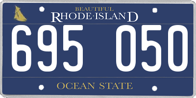 RI license plate 695050