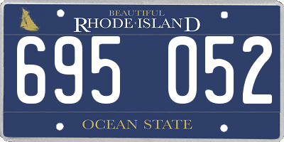 RI license plate 695052