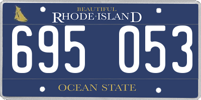 RI license plate 695053