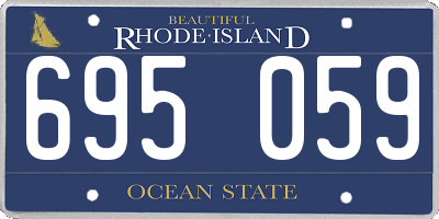 RI license plate 695059