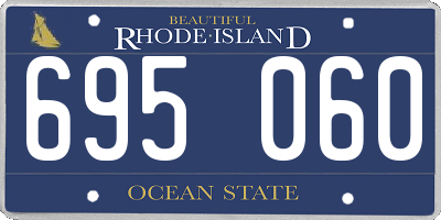 RI license plate 695060