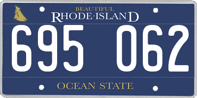 RI license plate 695062