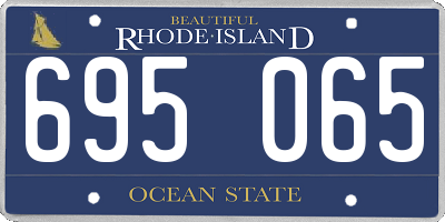 RI license plate 695065