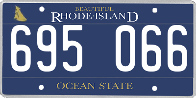RI license plate 695066