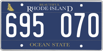 RI license plate 695070
