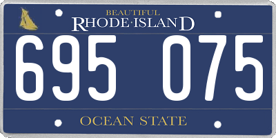 RI license plate 695075
