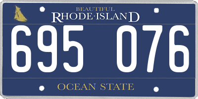 RI license plate 695076