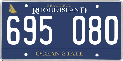 RI license plate 695080