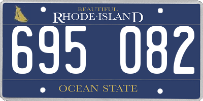 RI license plate 695082