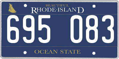 RI license plate 695083