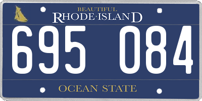 RI license plate 695084