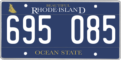 RI license plate 695085