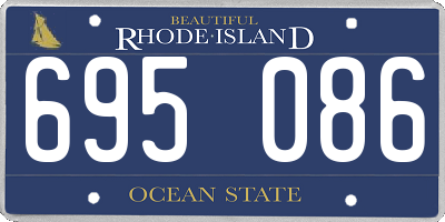 RI license plate 695086