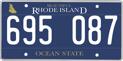 RI license plate 695087
